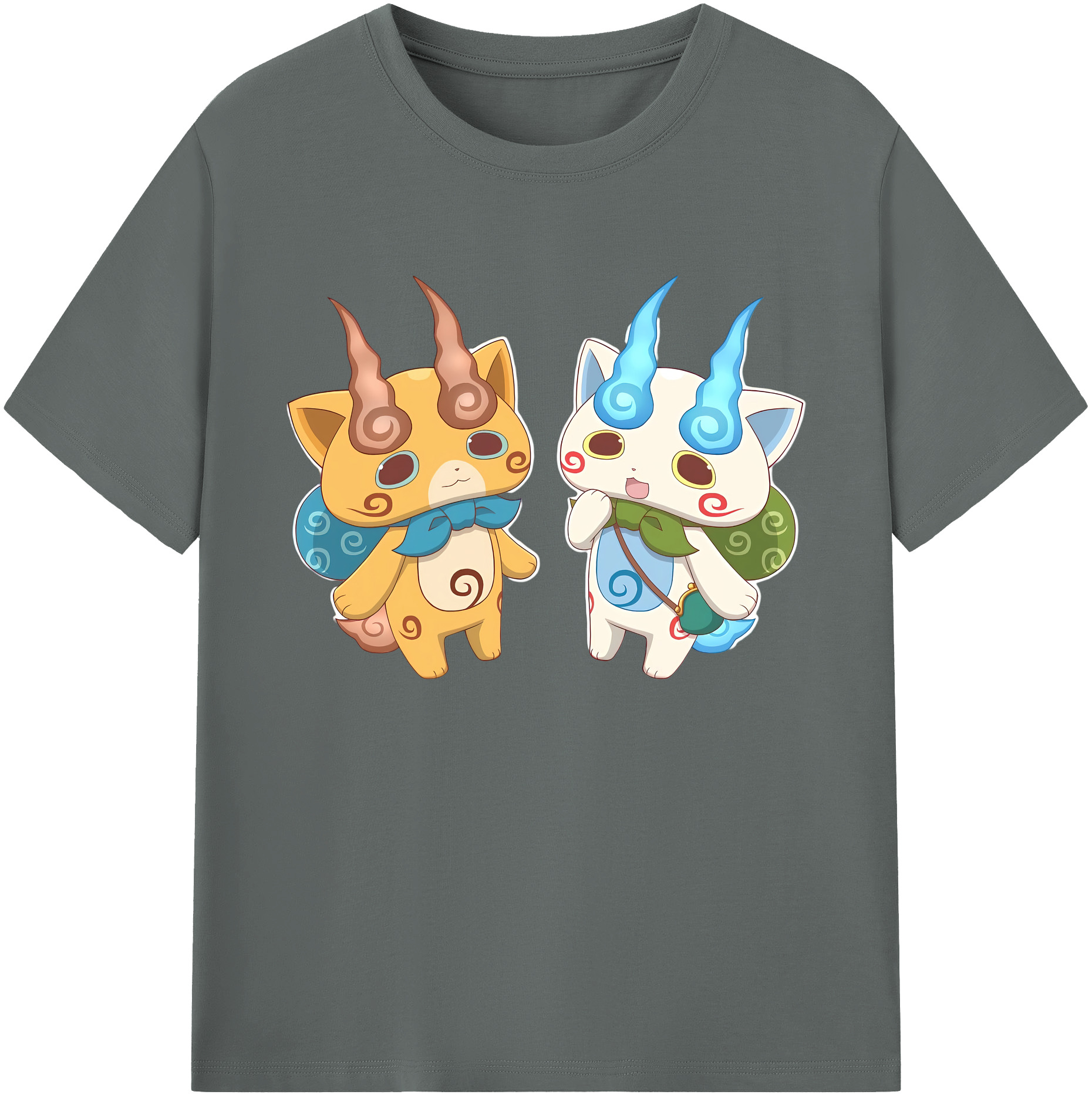 （画像用） 妖怪ウォッチ Yo-kai Watch 綿100％ メンズ半袖Tシャツ｜肌触りやわらか＆通気性